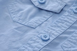 Boys Short Sleeve Cotton Oxford Shirt Solid Color Casual <b>Turn</b>-down Collar With Pockets Regular Fit - Product Image 4