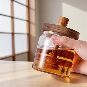 Handmade Eco-Friendly Classic Wooden Honey Dipper Server with Long Handle for Tea and Honey <b>Camping</b> Use - Product Image 5