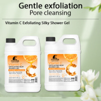 Gel Douche Exfoliant Soyeux à la Vitamine B3 2000ml Hydratant Éclaircissant Nourrissant Nettoyant Pores Réparateur
