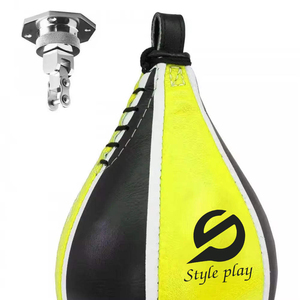 Ballon de vitesse de boxe personnalisable avec revêtement en cuir et remplissage sable/eau, taille sur mesure pour l'entraînement sportif - Product Image 3