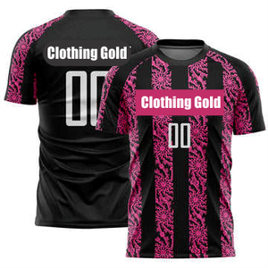 เสื้อฟุตบอลชายขายดี ผ้าโพลีเอสเตอร์ 100% ชุดกีฬาแขนสั้น รับสกรีนโลโก้ตามสั่ง - Product Image 1