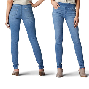 Pantalones vaqueros de mujer al por mayor con dobladillo sin rematar, cintura alta, de mezclilla, con borde deshilachado personalizado, desgastados, de pierna ancha - Product Image 6