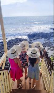 Chapeau de soleil en paille à large bord pour femme, pliable, idéal pour la plage, les voyages et les vacances, protection solaire, vente en gros - Product Image 4