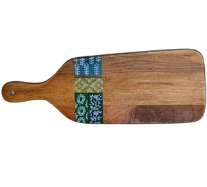 Wood Enamel Chopping Board with Leaf Print Design kitchen Gadget Fruits & <b>Vegetable</b> <b>Chopper</b> At Reasonable Price - Product Image 5