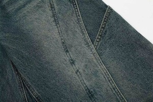 Pantalones Vaqueros Anchos Personalizados para Hombre, de Alta Calidad, Lavados, Estilo Urbano, de Pierna Ancha - Product Image 5