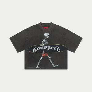 Camiseta Unisex de Algodón 100% para Hombre y Mujer, Estilo Holgado, Streetwear, Oversize, Transpirable, con Estampado Personalizado y Logotipo Vintage - Product Image 3