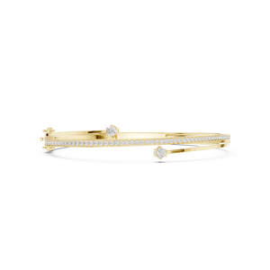 Yellow Gold Lab Grown Diamond Tennis <b>Bangle</b> <b>Bracelet</b> for Women Luxury Fine Jewelry - Product Image 2