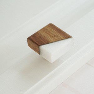 Pomo Decorativo de Madera y Mármol de Primera Calidad de Diseñador Indio, Herraje Vintage para Cómoda y Cocina - Product Image 4