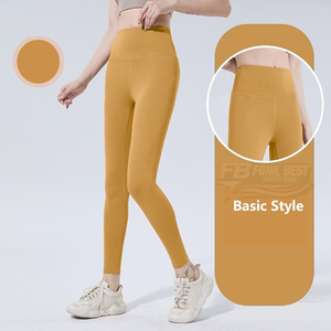Pantalones de fitness ligeros de cintura alta para mujer, estilo europeo-americano, lisos, sin costuras, elásticos, para yoga y running - Product Image 3
