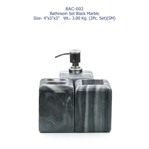Made in Inda Factory Royal White Marble Bathroom <b>Accessory</b> <b>Set</b> Four Piece Luxury Waterproof Durable Modern Home Decor Bulk Price - Product Image 2