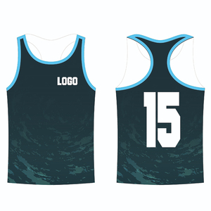 Wholesale Custom Men Plus Size Racer Tank Top Eco Polyester Quick Dry Breathable Sleeveless Sports Vest OEM Bulk - Product Image 2