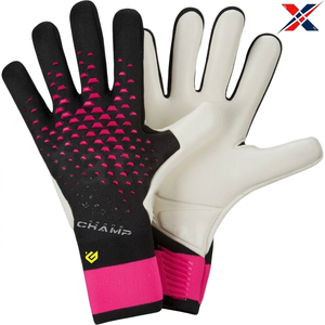 Gants de gardien de but en caoutchouc unisexes pour adultes de haute qualité, respirants, coupe-vent, à doigts complets, antidérapants, avec fermeture auto-agrippante, les plus vendus - Product Image 3