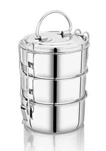 Stainless Steel Leakproof Modern Multifunctional Eco-Friendly Lightweight Dishwasher Safe Bento <b>Box</b> 3 <b>Compartments</b> Teenagers - Product Image 5