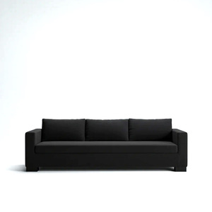 Sofá Urbano Moderno de 3 Plazas, Tapizado en Tela Terracota, con Brazos Ajustables y Patas de Madera Oscura - Product Image 3