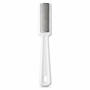 Râpe à pieds professionnelle personnalisée de haute qualité, double face, en acier inoxydable, pour soins des ongles, grain 100, droite, vente en gros - Product Image 1