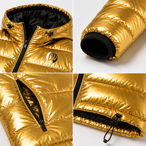 Veste matelassée à capuche pour homme, isolation légère offrant une chaleur fiable, confort élégant, protection moderne contre le froid - Product Image 5