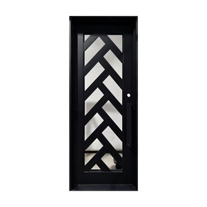 Royal Luxury Modern Steel Entrance <b>Door</b> Rust-Resistant Powder Coating Easy Assembly Exquisite Glass Detailing for Exterior Use - Product Image 1