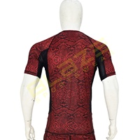Personnalisez votre propre logo Rash Guard à manches longues sublimé Rash Guard MMA Rash Guard BJJ Rash Guard, T-shirt de compression Rashguard MMA pour hommes