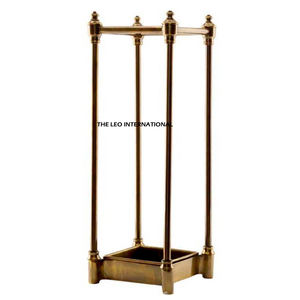 Porte-parapluie en acier inoxydable, forme ronde, finition brillante, aspect luxueux, décoration pour l'entrée de la maison - Product Image 4