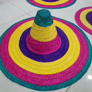 หมวกสานปีกกว้าง 55 ซม. จากเวียดนาม สำหรับร้านอาหาร งานแต่งงาน งานอีเว้นท์ ปาร์ตี้ ตกแต่งโต๊ะ ตกแต่งบาร์ทาโก้ ของขวัญ งานฝีมือ - Product Image 1