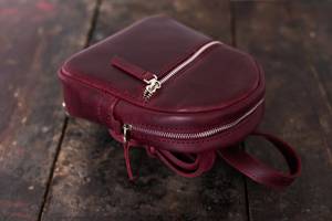 Elegante Mini Mochila de Cuero Genuino, Bolso Pequeño de Cuero Real, Mochila de Lujo para Mujer, Diseño de Diseñador, Mochila de Viaje LMBP-0007 - Product Image 3