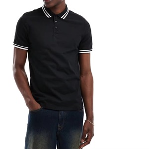 Camiseta Polo de Alta Calidad para Hombre, 100% Algodón, Lisa, con Logotipo Personalizado, Transpirable, para Golf, Tejido de Punto Sublimado, Venta al Por Mayor - Product Image 1