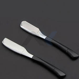 Maquinilla de Afeitar Manual de Acero Inoxidable Premium, Nueva, No Plegable, para Bikini, Axilas y Cejas, con Mango Recto - Product Image 3