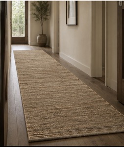 MASTER ARTS MAJ66 Tapis de couloir modernes en jute tressé, faits à la main, en fibres naturelles, adaptés aux animaux domestiques, couleur unie, pour couloir, cuisine, salon - Product Image 3