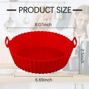 Molde de silicona reutilizable para tartas, molde redondo antiadherente para hornear, molde de silicona para horno, molde de silicona para calentar alimentos. - Product Image 1