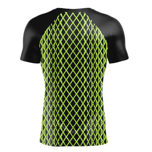Maillots de compression unisexes personnalisés OEM ODM, impression par sublimation, Spandex/Polyester, séchage rapide, UPF50+, pour BJJ, plongée, MMA - Product Image 2