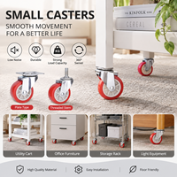 Fournisseur chinois de roulettes pivotantes en PVC pour meubles, étagères mobiles de chaise de bureau, 1 pouce, 1,5 pouce, 2 pouces, 2,5 pouces, 3 pouces