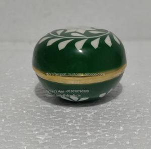 High Quality Modern Unique Design Metal Dessert Storage <b>Box</b> Mother Pearl Inlay Lid Ramadan Gift Decorative Pattern for Wedding - Product Image 4