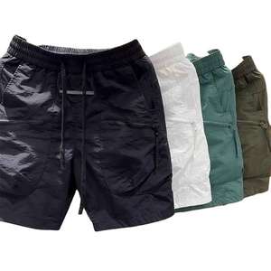 Pantalones Cortos Bermuda de Lona Tejida con Cordón Ajustable y Cintura Media para Hombre, con Logotipo Personalizado, de Secado Rápido, para Uso Casual o Deportivo - Product Image 3