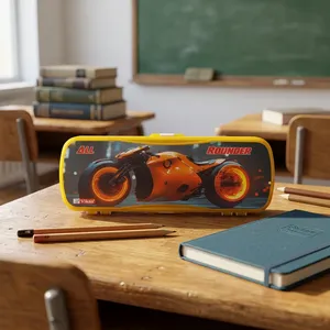 Estuche para Lápices Vikas ULTRA, Organizador de Papelería de Plástico Resistente para Niños, Niñas y Estudiantes, Diseño Compacto, Venta al Por Mayor - Product Image 4