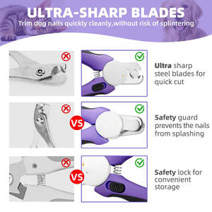 Cortauñas Profesional de Acero Inoxidable 304, Acción de Guillotina, Ligero, para Perros Pequeños, Gatos, Cirugía Veterinaria - Product Image 3