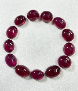 100% Natural <b>Ruby</b> Cabochon Reddish Pink 151 Carat Heat & Treated Oval Shape Fine Quality Loose Gemstone for Jewelry Making - Product Image 1
