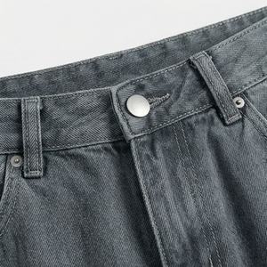 Shorts en jean brodés Y2K personnalisés pour hommes et femmes, style streetwear hip-hop, haute qualité, tendance - Product Image 4