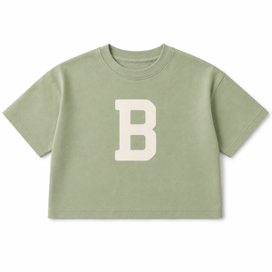 Camiseta de Algodón Transpirable Personalizada para Niños, Corte Cuadrado, 100% Algodón, Estampado de Letras y Números del Alfabeto, Manga Corta, Informal, para Bebés, Niños y Niñas - Product Image 4