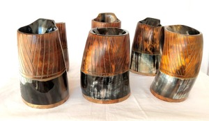 Top Quality Rustic Horn <b>Mug</b> for Camping Outdoor Drinking Cup Lightweight Durable Travel <b>Mug</b> Available for Wholesale Supply - Product Image 3