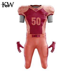 Ensemble de maillot et pantalon de football américain personnalisé, respirant, léger, séchage rapide, uniforme sportif, sublimation, logo d'équipe OEM - Product Image 1