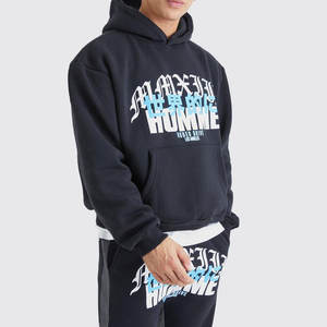 Custom <b>Men'S</b> Blank Pullover Hoodie and <b>Shorts</b> Set Unisex Custom Sweatsuit Cotton <b>Men</b> Summer <b>Shorts</b> Sets <b>Jogging</b> Wear - Product Image 2