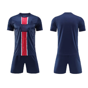 เสื้อฟุตบอลระบายอากาศได้ดี ชุดทีมฟุตบอลแขนสั้นสำหรับผู้ชาย พิมพ์ลายแบบรีดร้อน ชุดเต็ม ประเทศไทย - Product Image 4