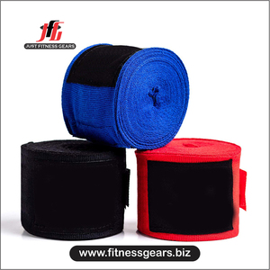 JUST FITNESS GEARS - Vendas para Manos Personalizadas de Poliéster Unisex para Fisicoculturismo, Transpirables, Duraderas, con Cierre de Tirón, Protección Básica - Product Image 1