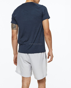 Venta al por mayor en stock para hombre Fitness impreso camisetas de manga corta personalizada poliéster/algodón Crew camiseta - Product Image 3