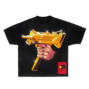 Camiseta Blanca de Manga Corta para Hombre con Estampado Gráfico Rosa, Estilo Urbano, Cuello Redondo, Corte Regular, Jersey de Algodón - Product Image 5