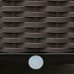 Fioriera rialzata autoirrigante a 6 scomparti con gambe, marrone, per coltivare fiori, erbe e verdure - Product Image 5