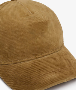 Wholesale Fashion Casual Solid Color Blank Baseball Hat High Quality Corduroy Sport 5 Panel Baseball Caps - Product Image 4