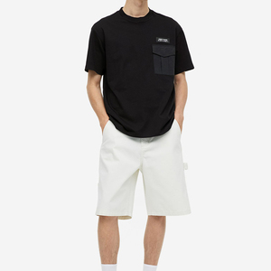 T-shirt décontracté d'été pour homme, grande taille, en mélange polyester/coton de haute qualité, coupe ample, coupe-vent, tissu 320g – Offre Spéciale - Product Image 2