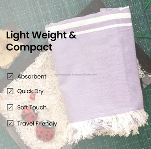 Serviettes de plage de luxe 250 GSM, super douces et absorbantes, serviettes de piscine pour hôtels, fournisseur en gros d'usine OEM - Product Image 6