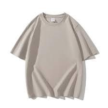 Camiseta de Lujo Esencial - Corte Holgado, Cuello Redondo - Tela Suave Premium en Color Arena - Top Urbano Minimalista de Estilo Oversize - Product Image 2